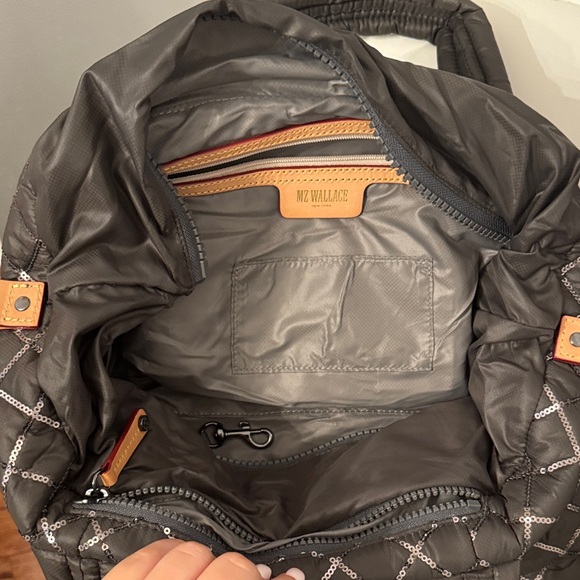 MZ Wallace Black Quilted Tote Bag - Picture 5 of 7